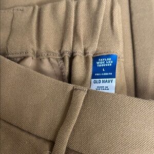 Old Navy Womans Tan Wide Leg Trousers